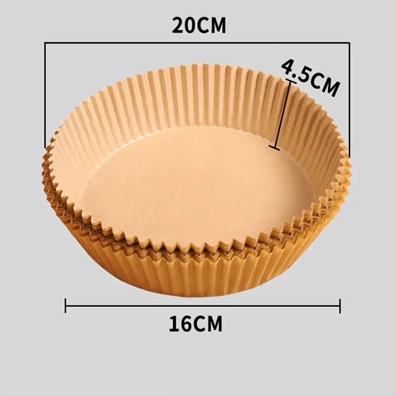 Air Fryer Paper Trays | Non-Stick, Oil-Proof Cooking Liners