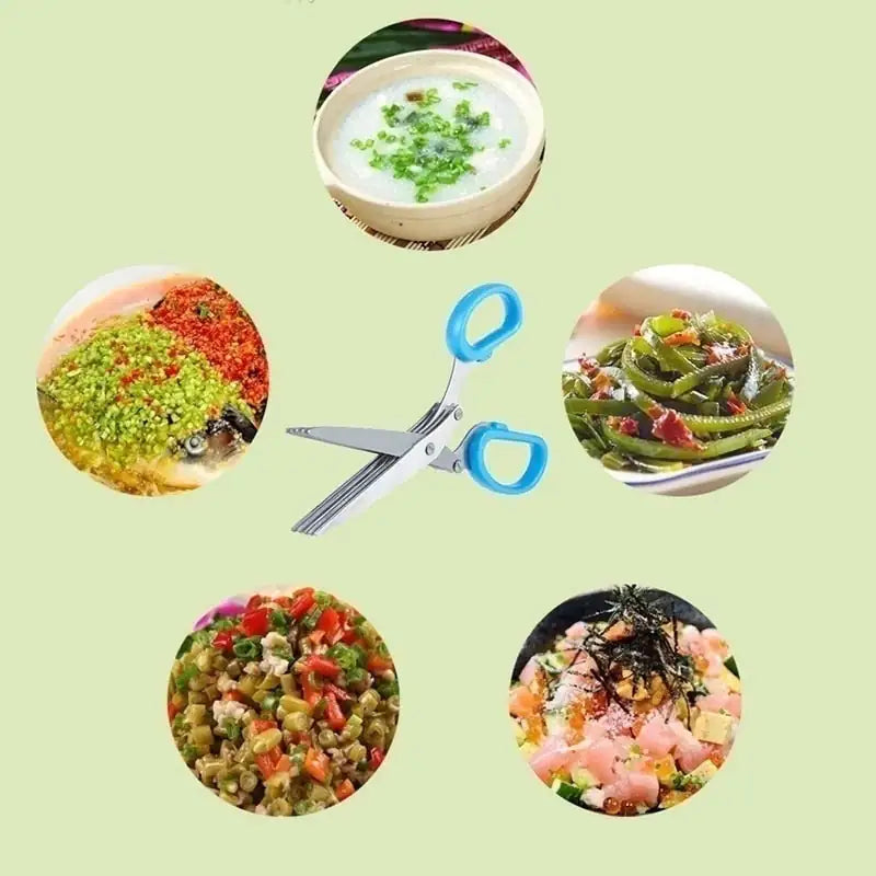 Multi Blade Kitchen Scissors, many foods prepared