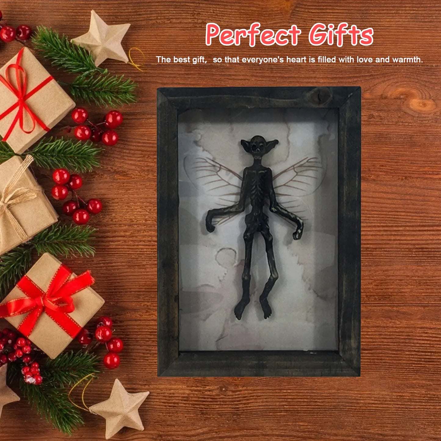 Halloween Goth Fairy Mythical Creature Solid Wooden Photo Frame