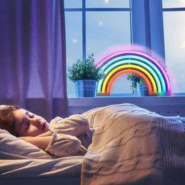 LED Rainbow Light Lamp for Home Décor – Colorful Mood Lighting