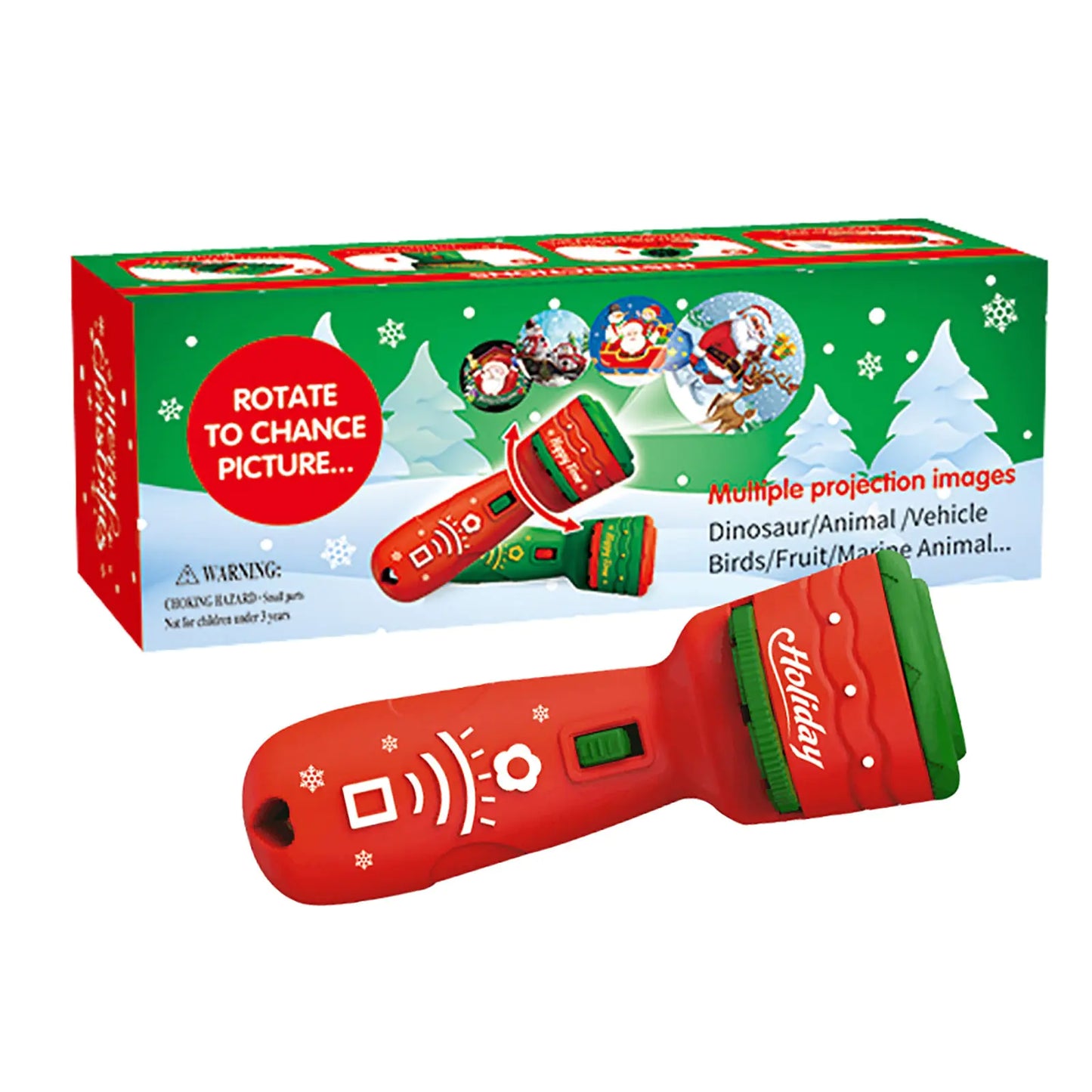 Christmas Flashlight Projection - Holiday Projector with 21 Fun Patterns