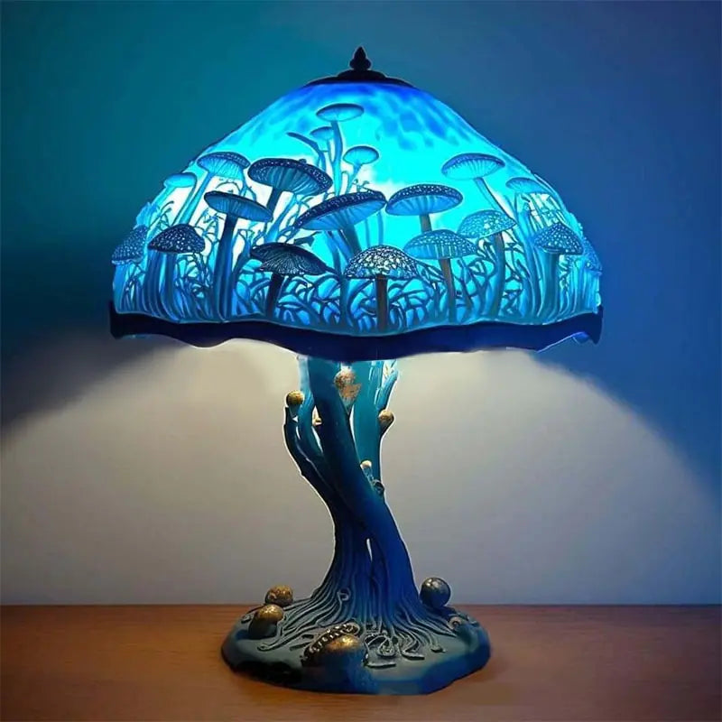 Creative Stained Plant Series Table Lamp – Colorful Resin Night Light