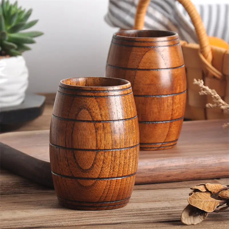 Natural Spruce Wood Cups – Handcrafted, Eco-Friendly & Sustainable