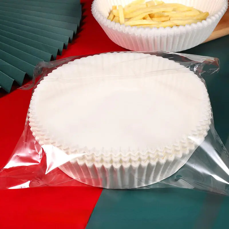 Air Fryer Paper Trays | Non-Stick, Oil-Proof Cooking Liners
