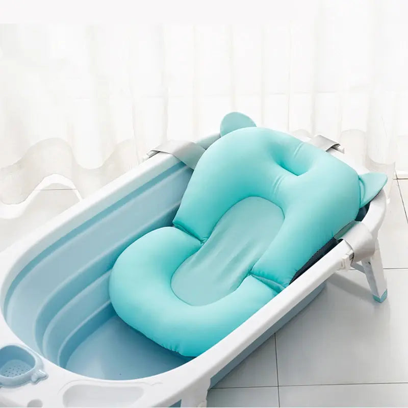 Foldable Baby Bath Seat in a small tub