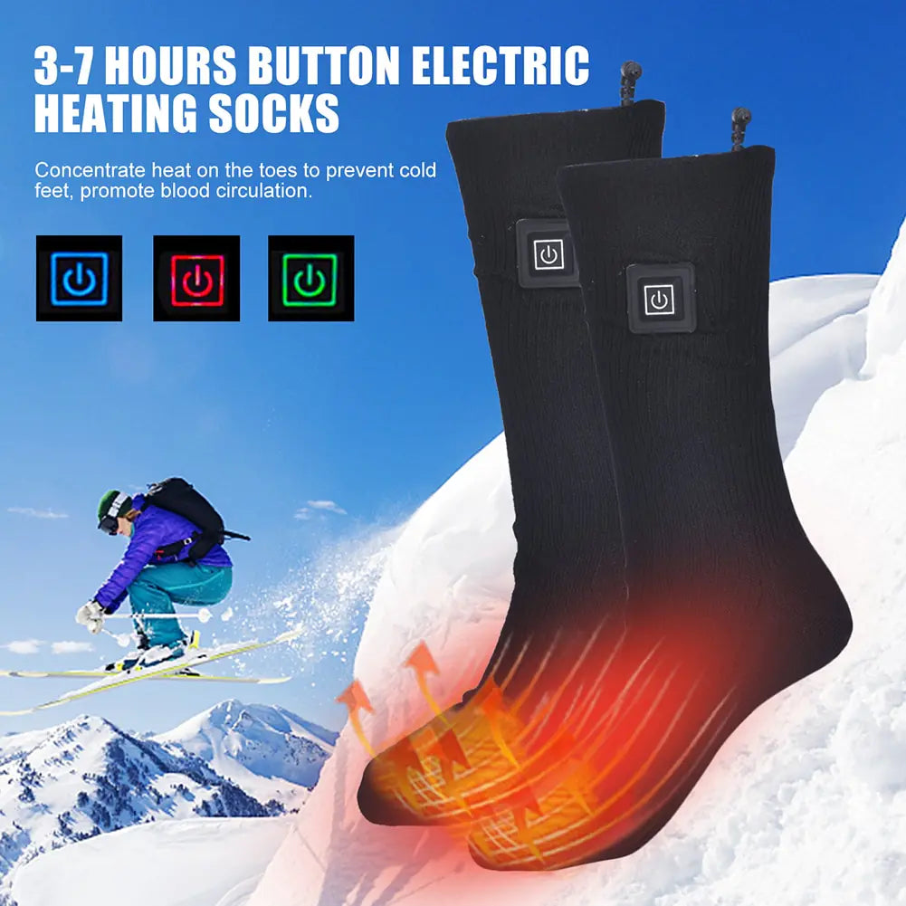 Breathable Heated Socks – Rechargeable & Adjustable Warmth for Winter