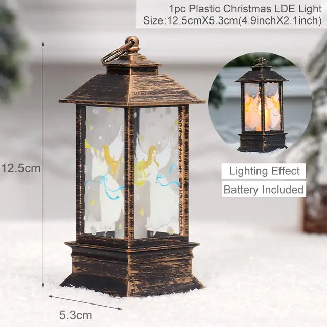 Christmas Lantern Light - Warm LED Glow for Holiday Decor