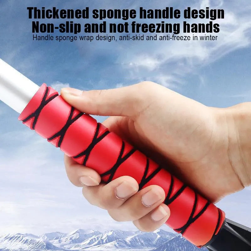 2-in-1 Snow Brush and Ice Scraper for Car Windshield - Winter Driving Essential