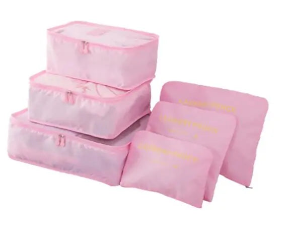 Travel Packing Cubes, light pink