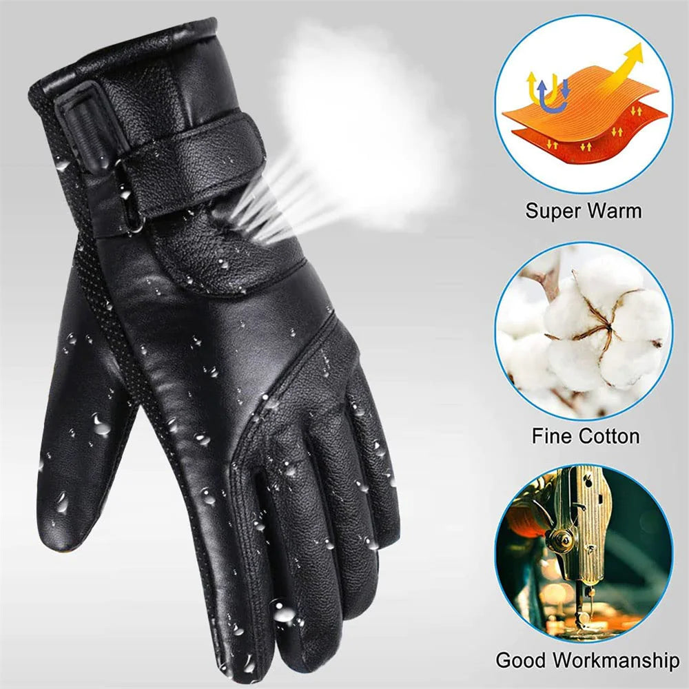 Electric USB Heated Gloves – Winter Warming Thermal Ski Snow Hand Warm Windproof