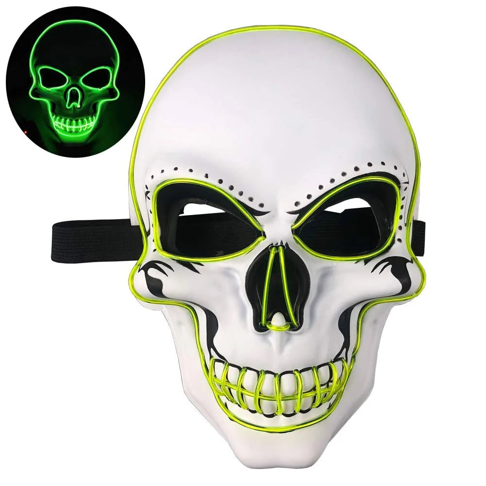 Realistic Skeleton Halloween Mask - Bone-Chilling Cosplay Accessory for Adults