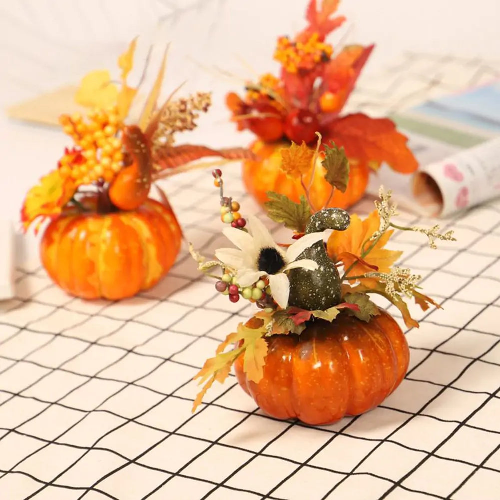 Artificial Pumpkin Decoration | Realistic, Maintenance-Free Fall Decor