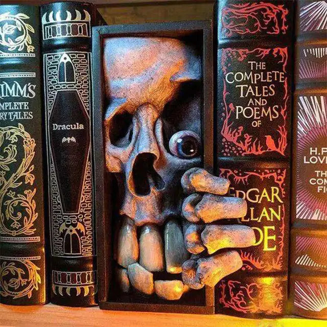 Halloween Bookmark and Bookend Spooky Resin Design for Book Lovers