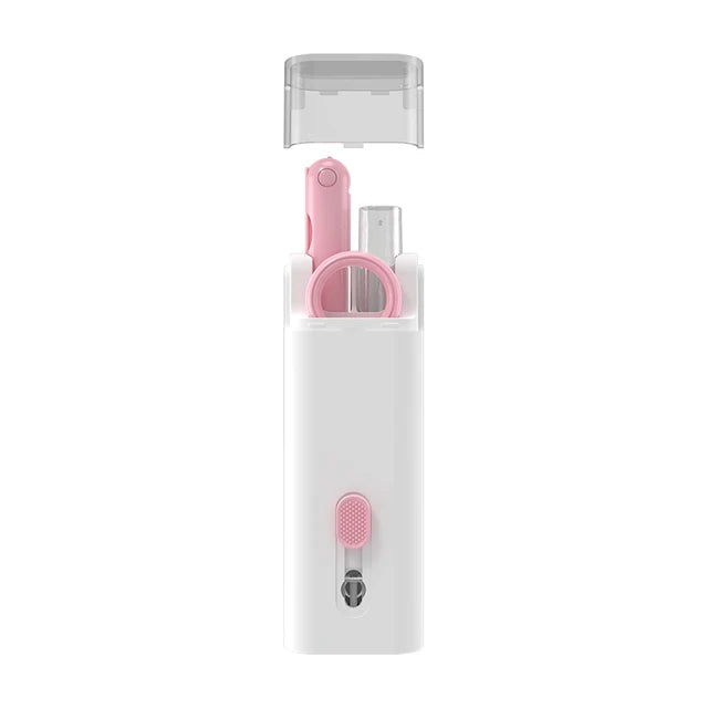 7-in-1 Keyboard Cleaning Kit for Devices – Includes Brush, Keycap Puller, Screen Cleaner & More