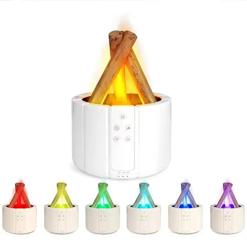 Bonfire Humidifier – Stylish Air Moisturizer with Flickering Fire-Like Light