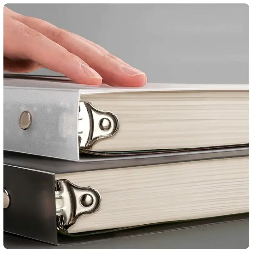 Clear Cover Notebook, close-up of pages