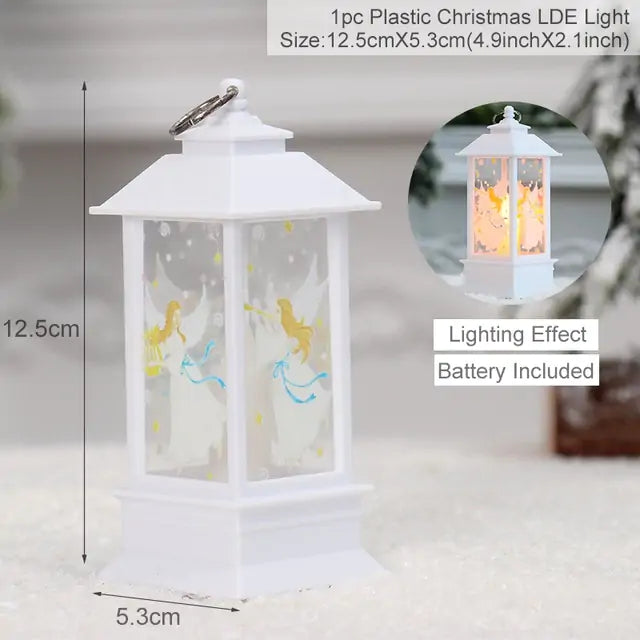 Christmas Lantern Light - Warm LED Glow for Holiday Decor