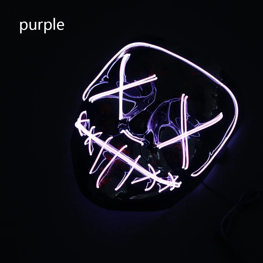 LED Halloween Mask for a Spooky Glowing Halloween Look