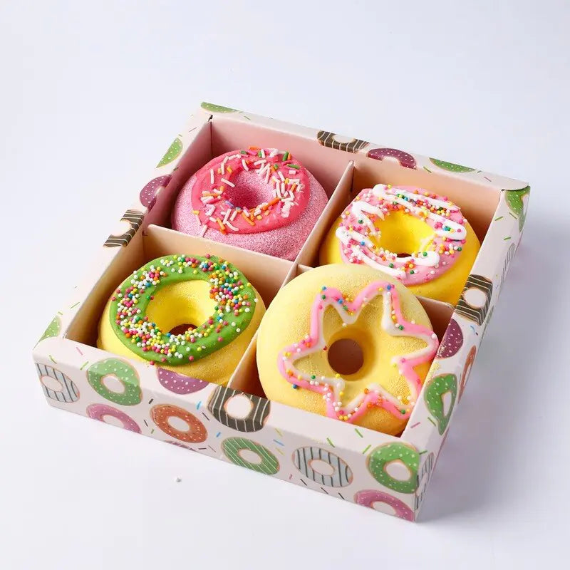 Shower Ball Bubble Bomb Bath Salt Donuts – Luxurious Aromatherapy & Skin Nourishing Bath Bombs