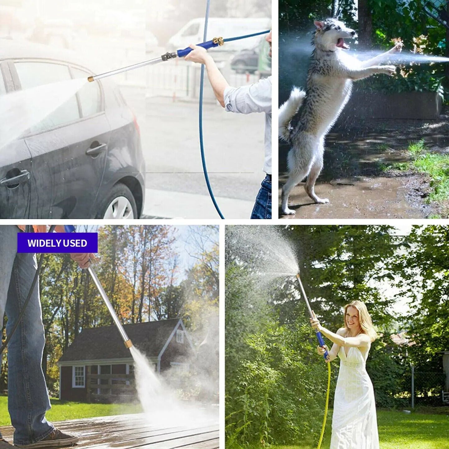 High Pressure Power Washer Nozzle Wand for Garden Hose – 2 Nozzles