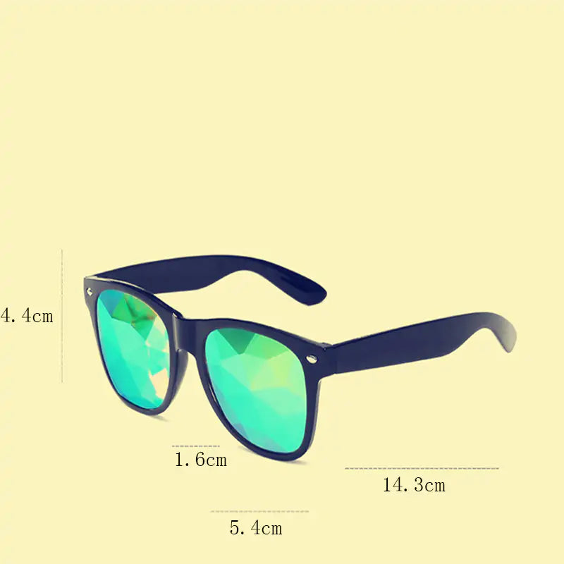 Kaleidoscope Sunglasses – Colorful Party Eyewear for Festivals & Fun