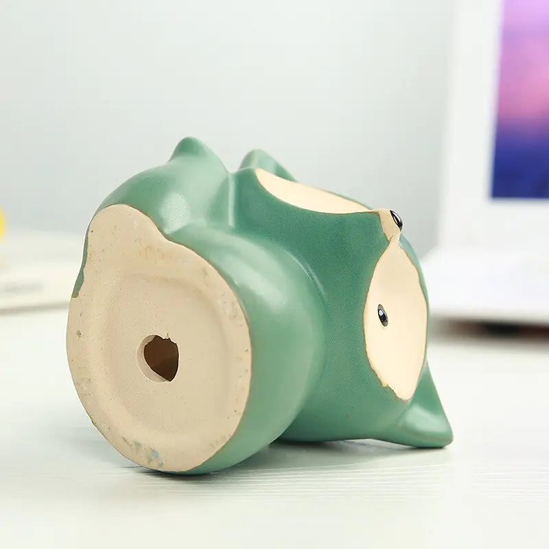 Succulent Plant Pot In Lovely Fox Style – Whimsical Greenery Display for Any Space