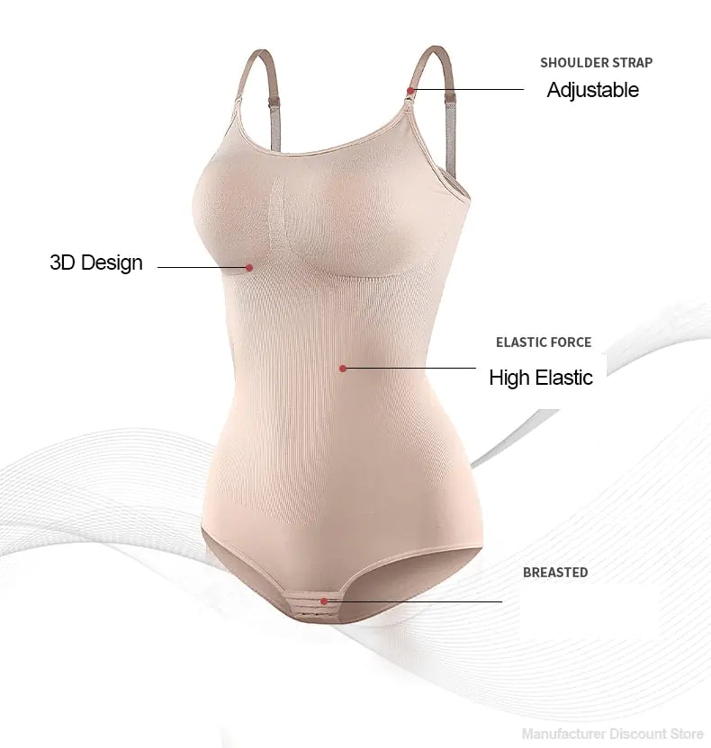 Full Coverage Body Shaper Shapewear Bodysuit – Sculpt, Smooth, and Support in Style