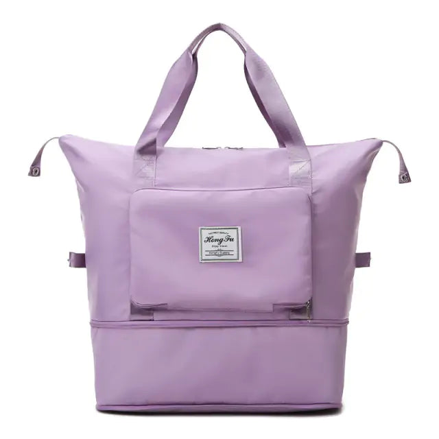Foldable Waterproof Travel Bag, purple