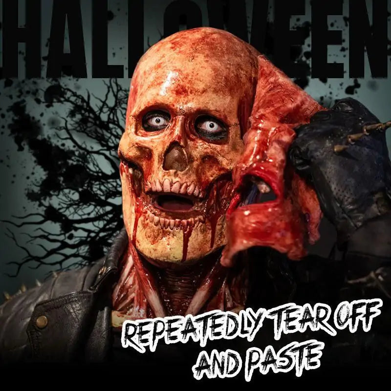 Halloween Scary Bloody Double Face Mask - Creepy, Breathable, Reusable