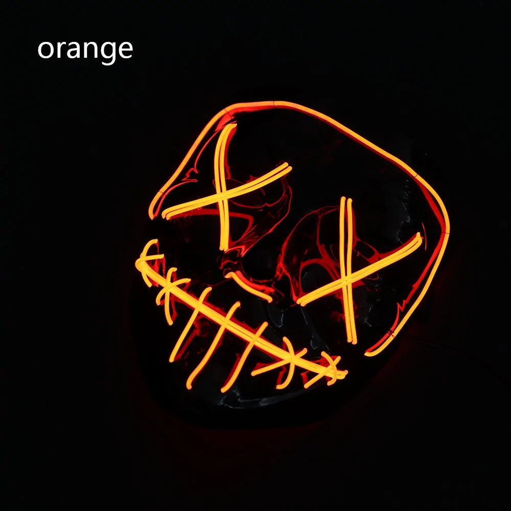LED Halloween Mask for a Spooky Glowing Halloween Look