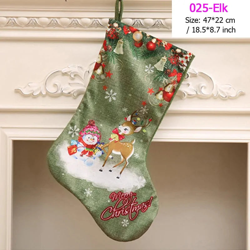 Santa Snowman Pendant Christmas Stockings Ornaments