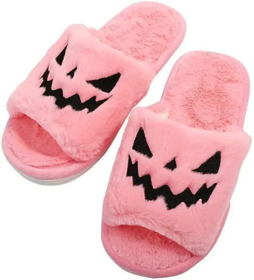 Halloween Pumpkin Jack-o’-Lantern Slippers for Cozy Fall Comfort