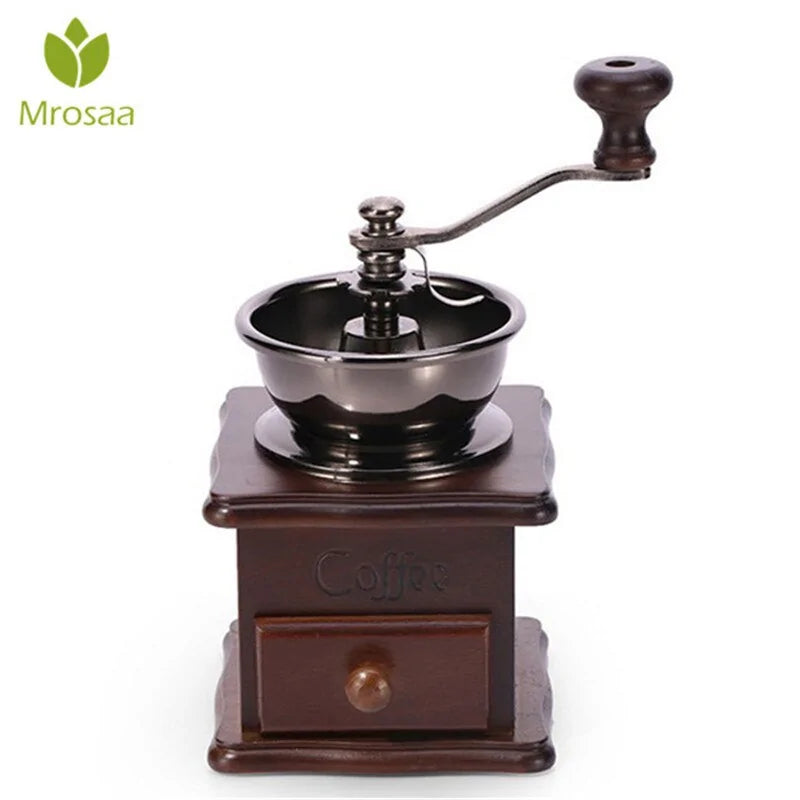 Wooden Manual Coffee Grinder - Enjoy Freshly Ground Coffee Anytime