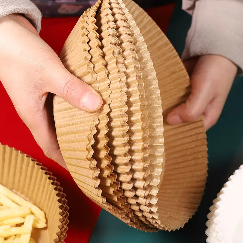 Air Fryer Paper Trays | Non-Stick, Oil-Proof Cooking Liners