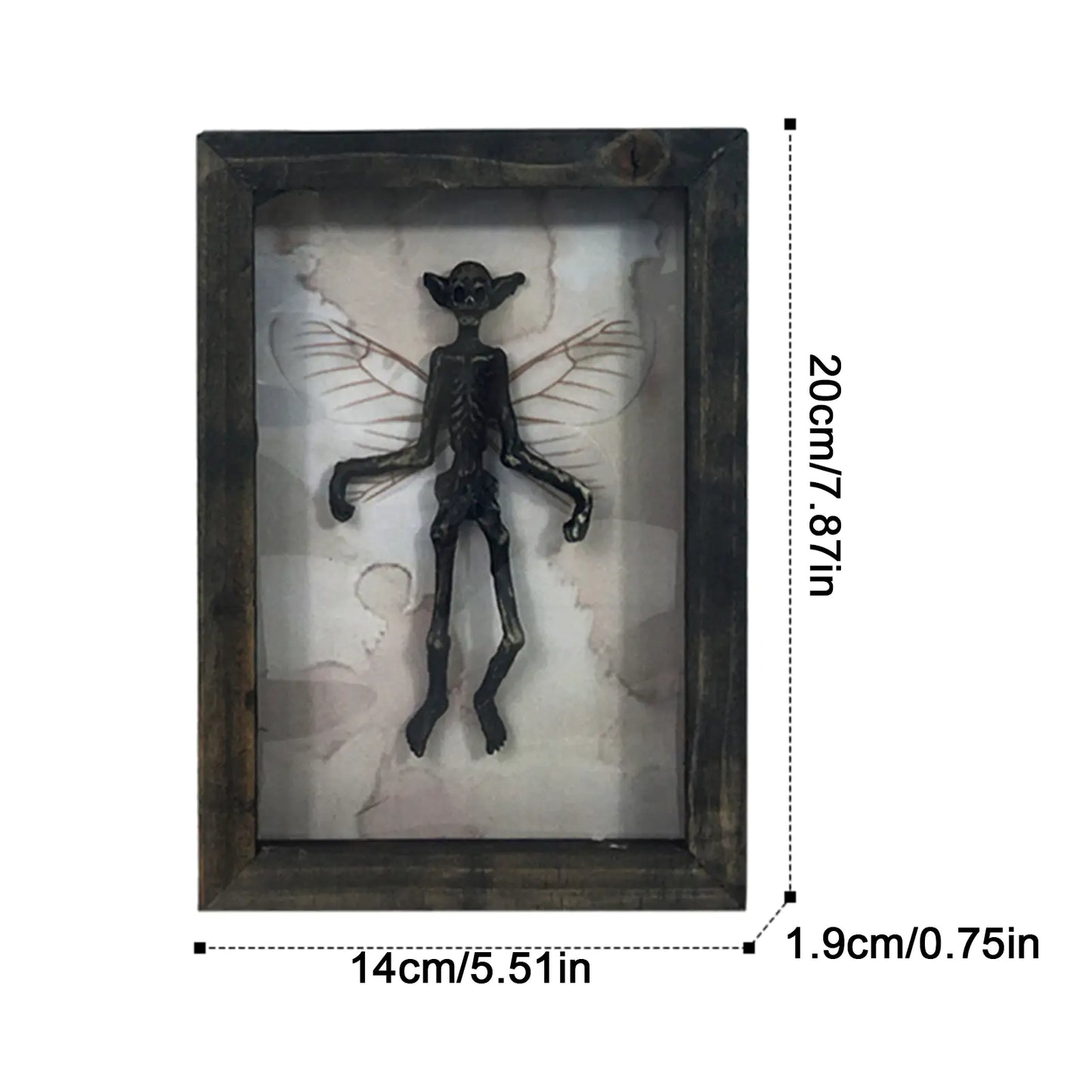 Halloween Goth Fairy Mythical Creature Solid Wooden Photo Frame