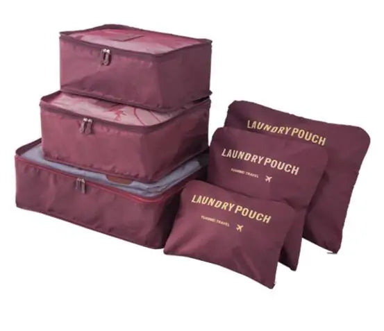 Travel Packing Cubes, maroon
