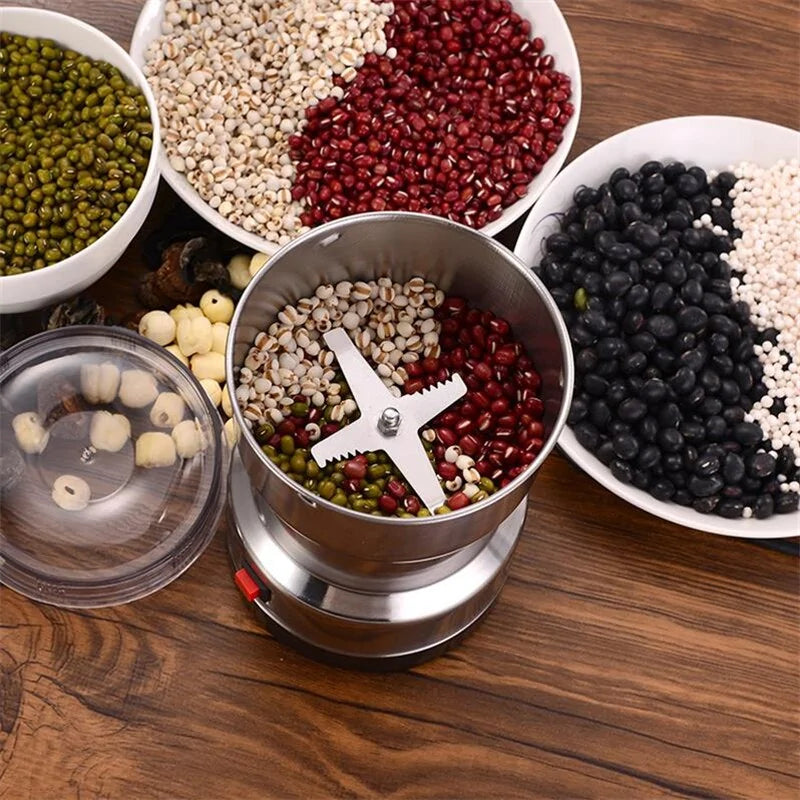 Mini Electric Coffee & Spice Grinder – Kitchen Essential for Grinding Beans, Nuts & Spices