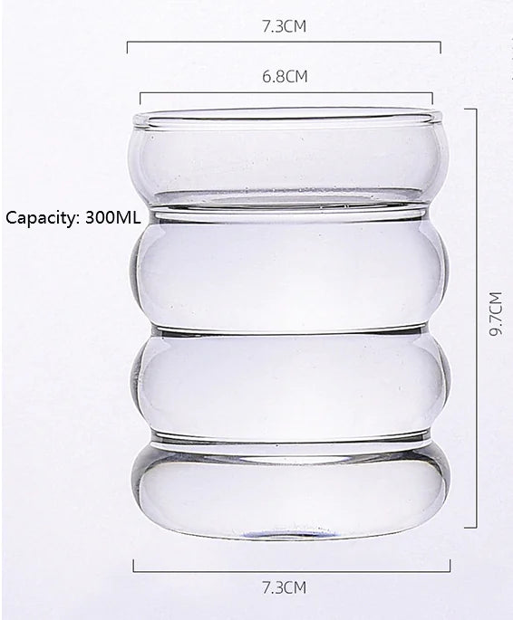 Bubble Double Walled Glass Coffee Mug – Heat-Resistant Insulated Drinkware