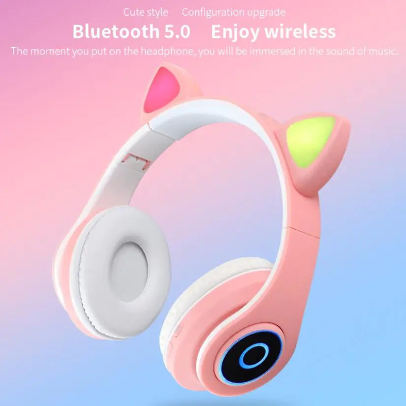 LED Cat Ear Headphones, bluetooth eature