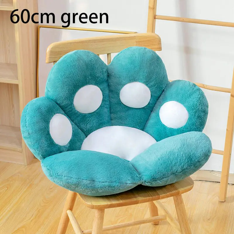 Cat Bear Paw Plush Seat Cushion – Super Soft Stuffed Floor Pillow for Cozy Comfort