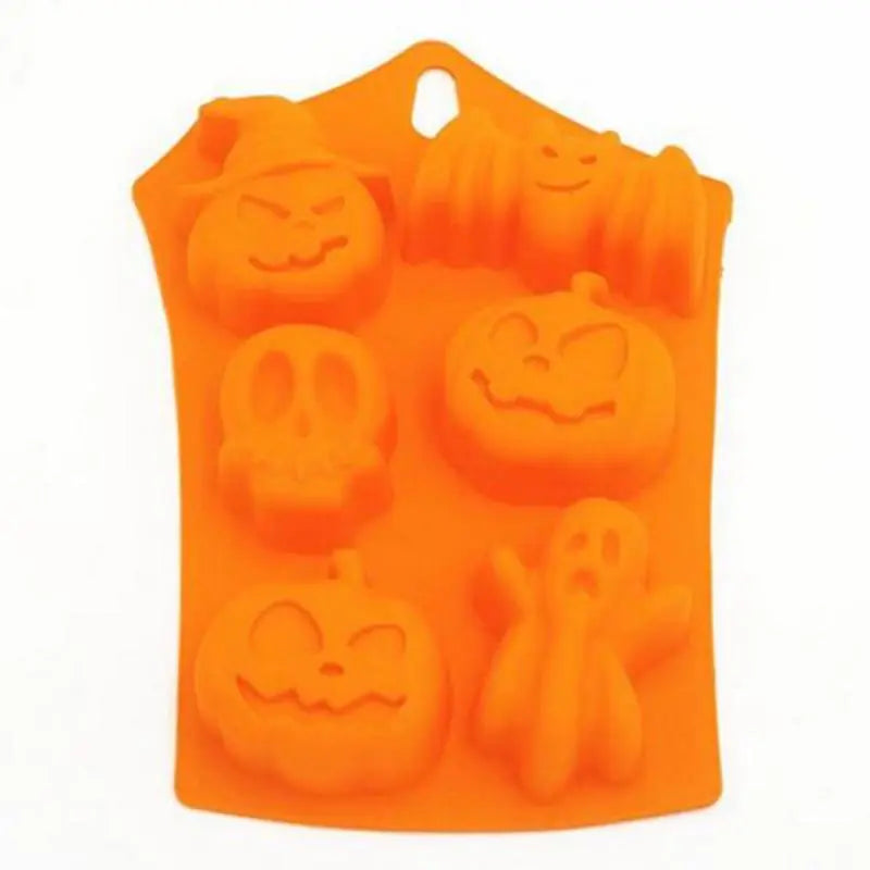 Halloween Pumpkin Ghost Bat Skeleton Cake Mold for Perfect Seasonal Treats