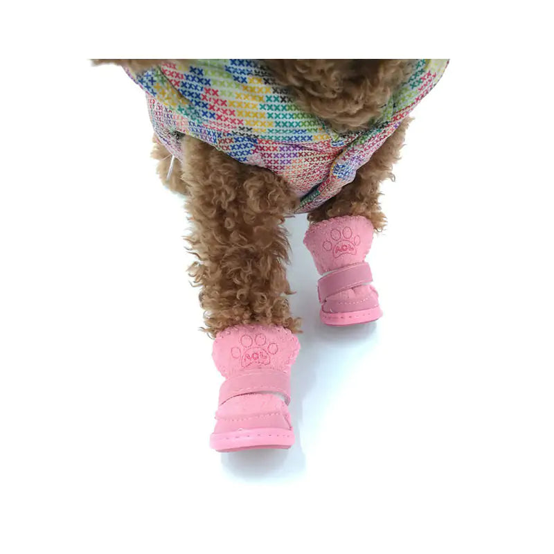 Pet Snow Boots – Cozy Cashmere Cotton Winter Boots for Dogs