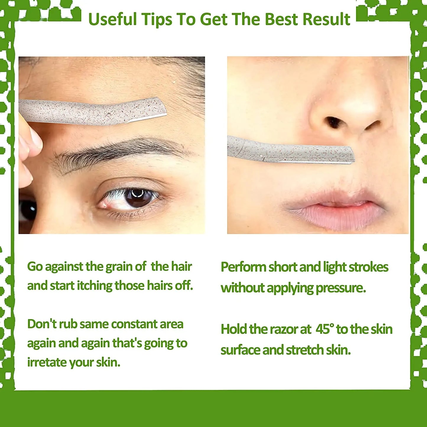 Eco Eyebrow Razor, useful tips