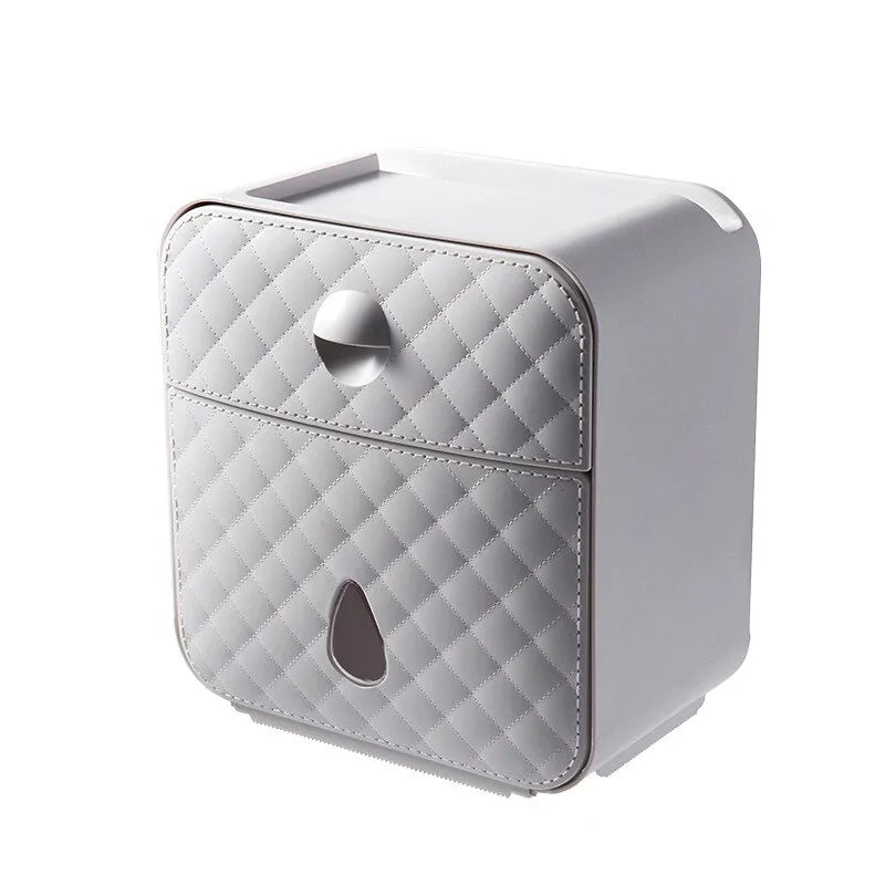 Waterproof Wall Mount Toilet Paper Holder - Hassle-Free Bathroom Organization