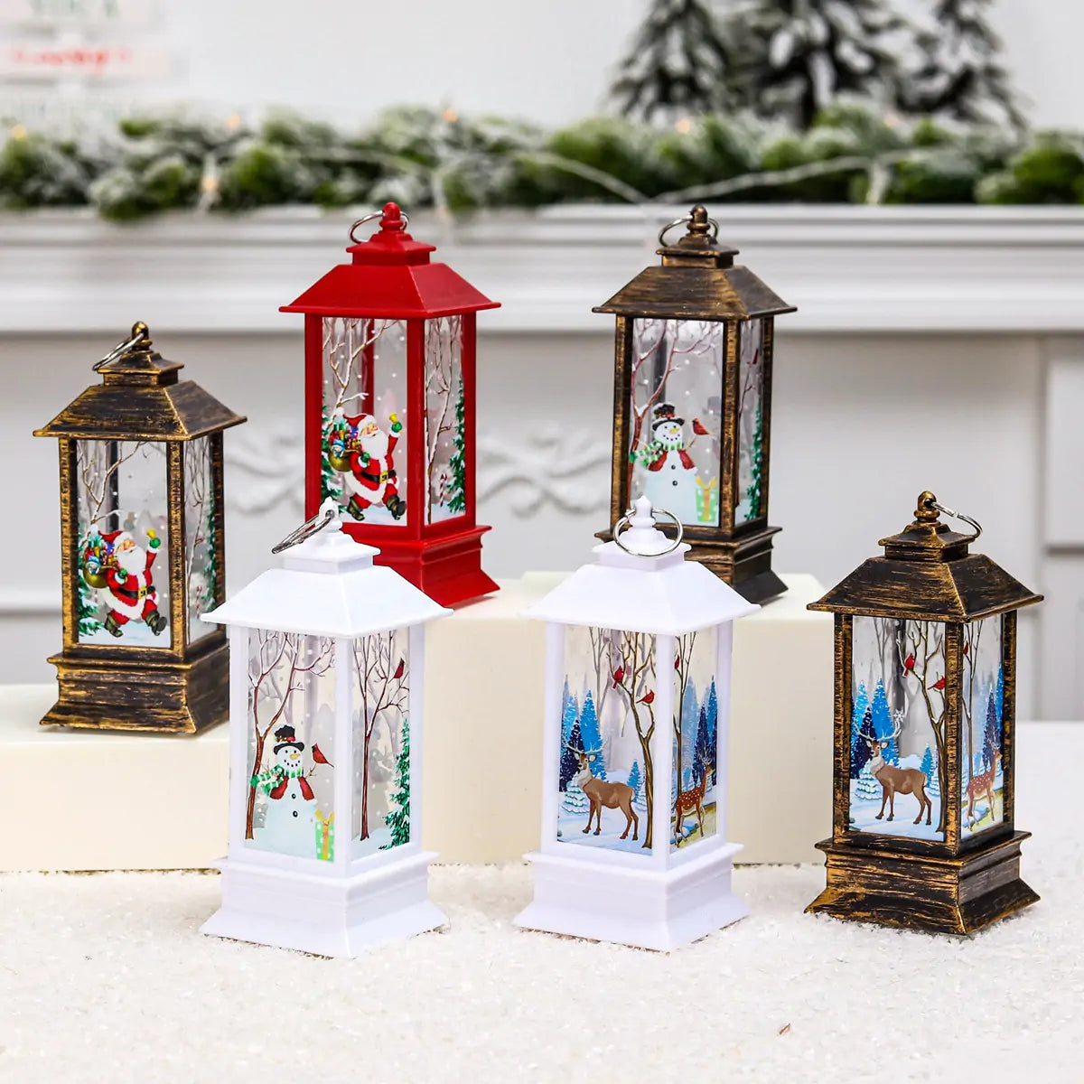 Christmas Lantern Light - Warm LED Glow for Holiday Decor