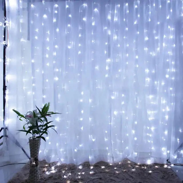 Christmas Curtain Lights - Festive Holiday Lights for Window & Home Decor