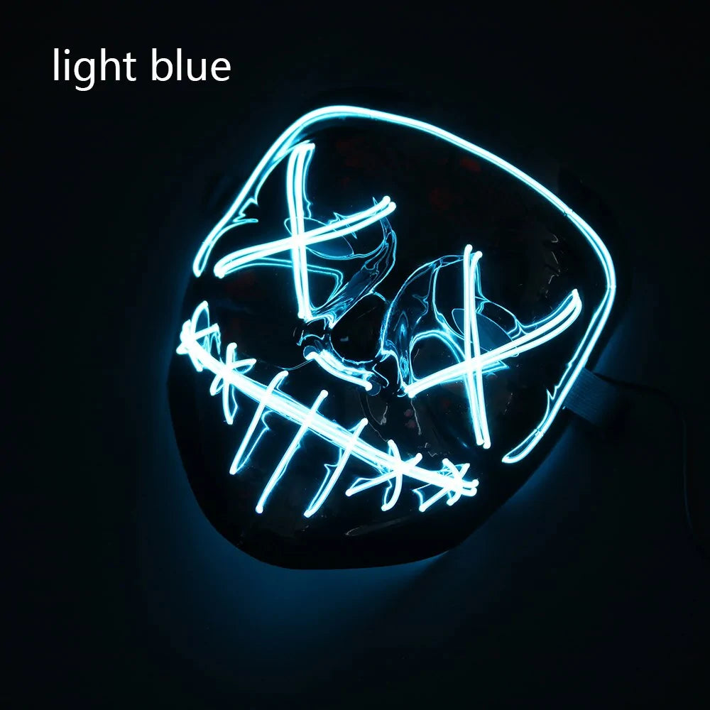 LED Halloween Mask for a Spooky Glowing Halloween Look