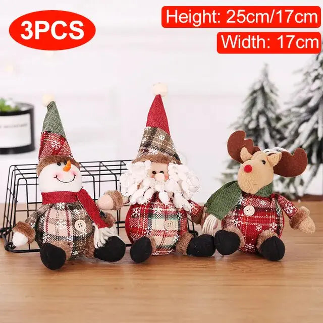 Christmas Dolls Tree Decor - Whimsical Holiday Tree Ornaments for Festive Cheer