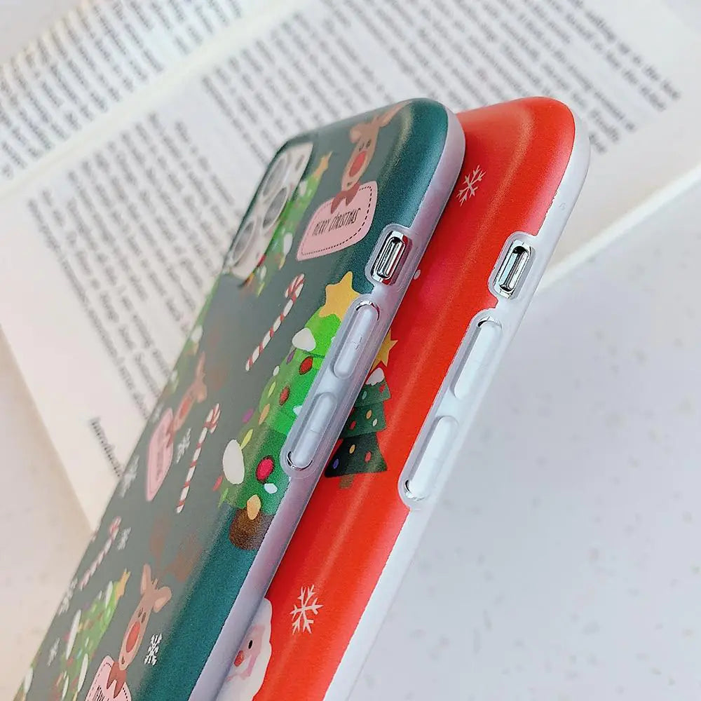 Christmas Reindeer iPhone Case Festive Holiday Phone Protection