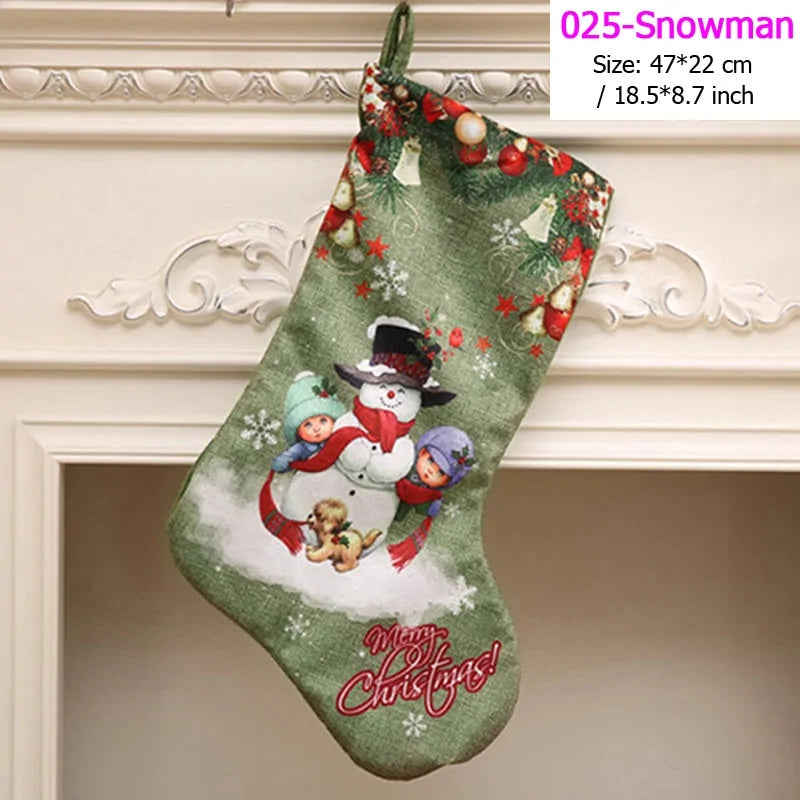 Santa Snowman Pendant Christmas Stockings Ornaments